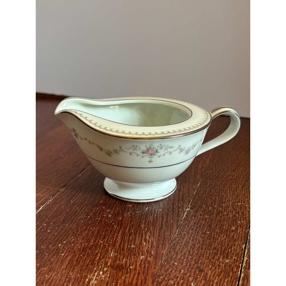 Noritake China Fairmont 6102 Creamer Vintage Floral Gold Trim Japan